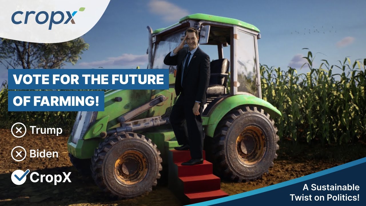 Elect President #CropX for Better Yields -  A Sustainable Twist on Politics! │FUNNY😄