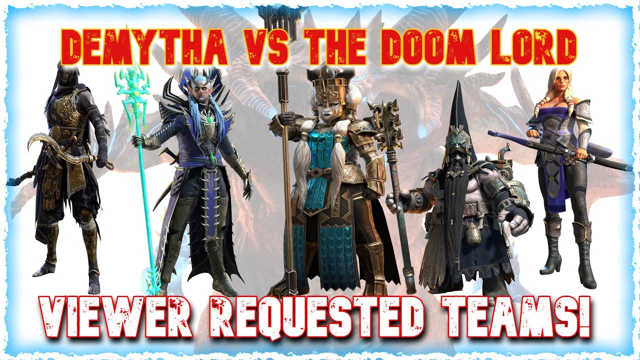 Demytha UNM Clan Boss W/Viewer Requested Champs! | RAID: Shadow Legends