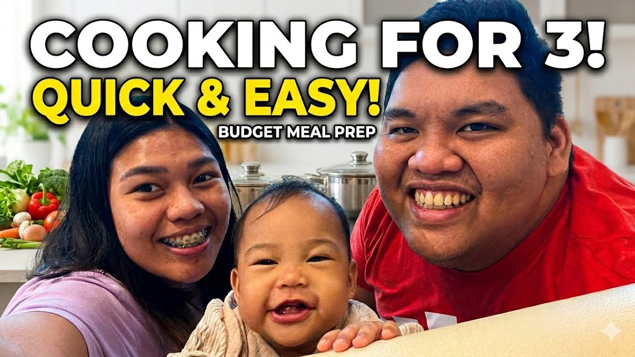 Preparing food family of 3