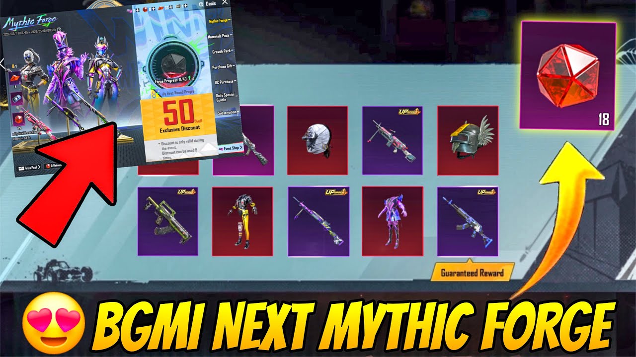 😍FREE UPGRADE M249 SKIN IN MYTHIC FORGE ??? BGMI 4.3 UPDATE MYTHIC FORGE ITEMS ??? @ParasOfficialYT 
