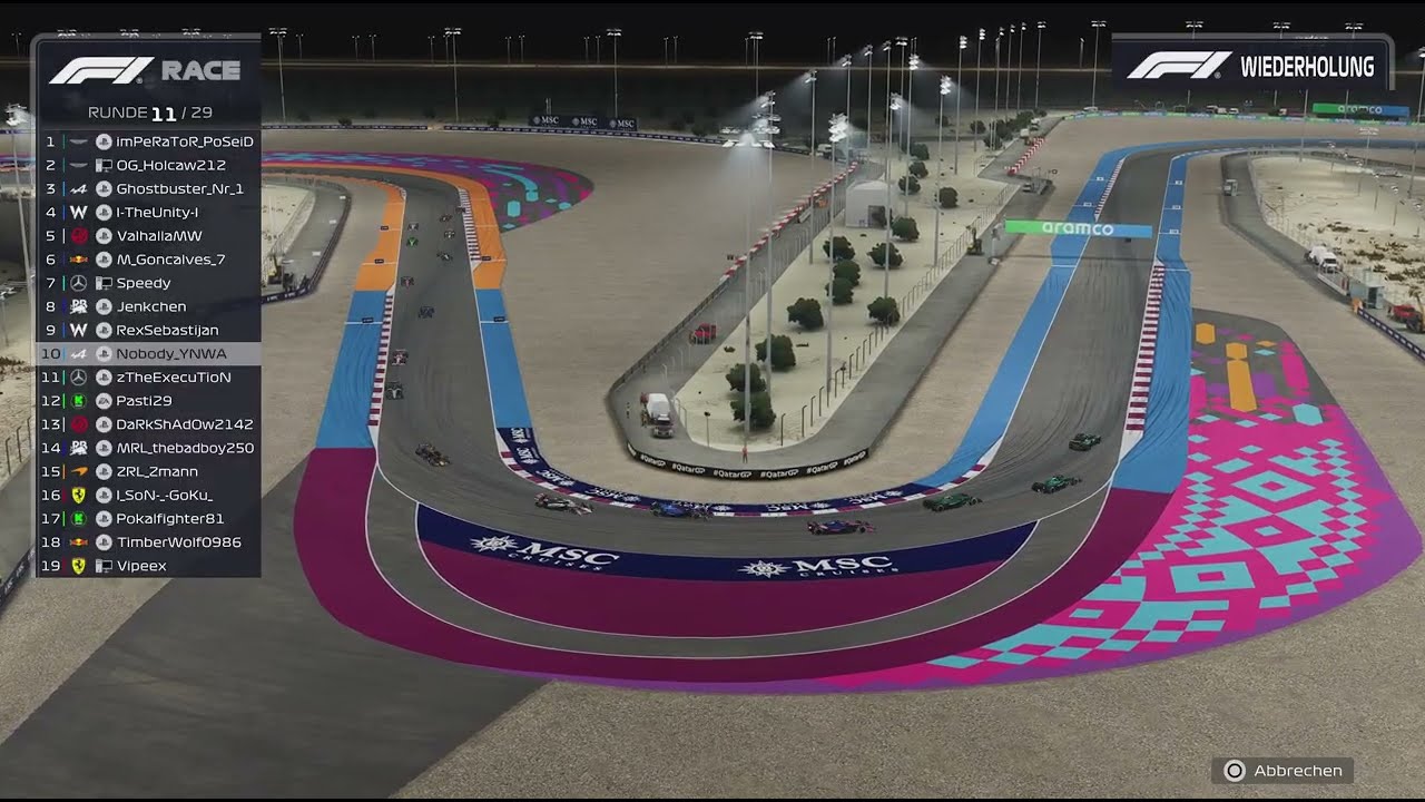 DPL F1 / Doch noch ein Podium / GP von Katar / Rennhighlights / Liga 2a