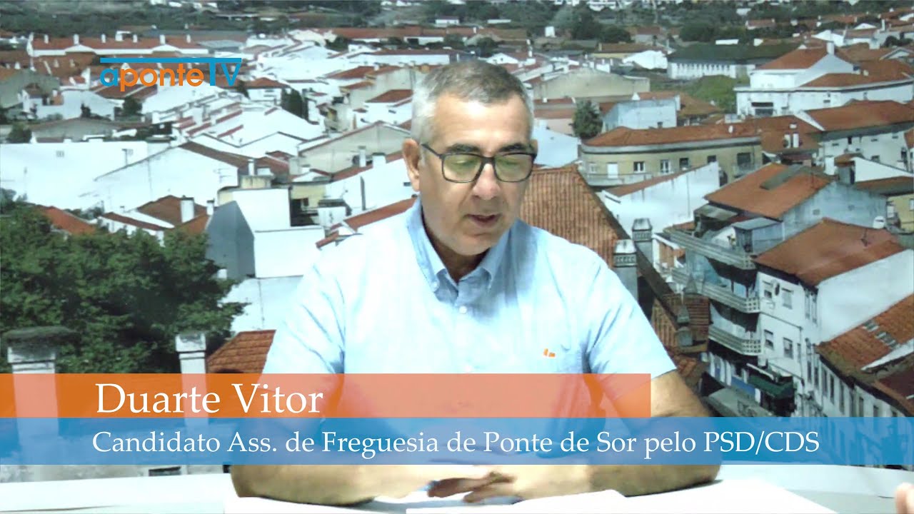 Entrevista | Duarte Vitor (PSD/CDS) candidato à Junta de Freguesia de Ponte de Sor