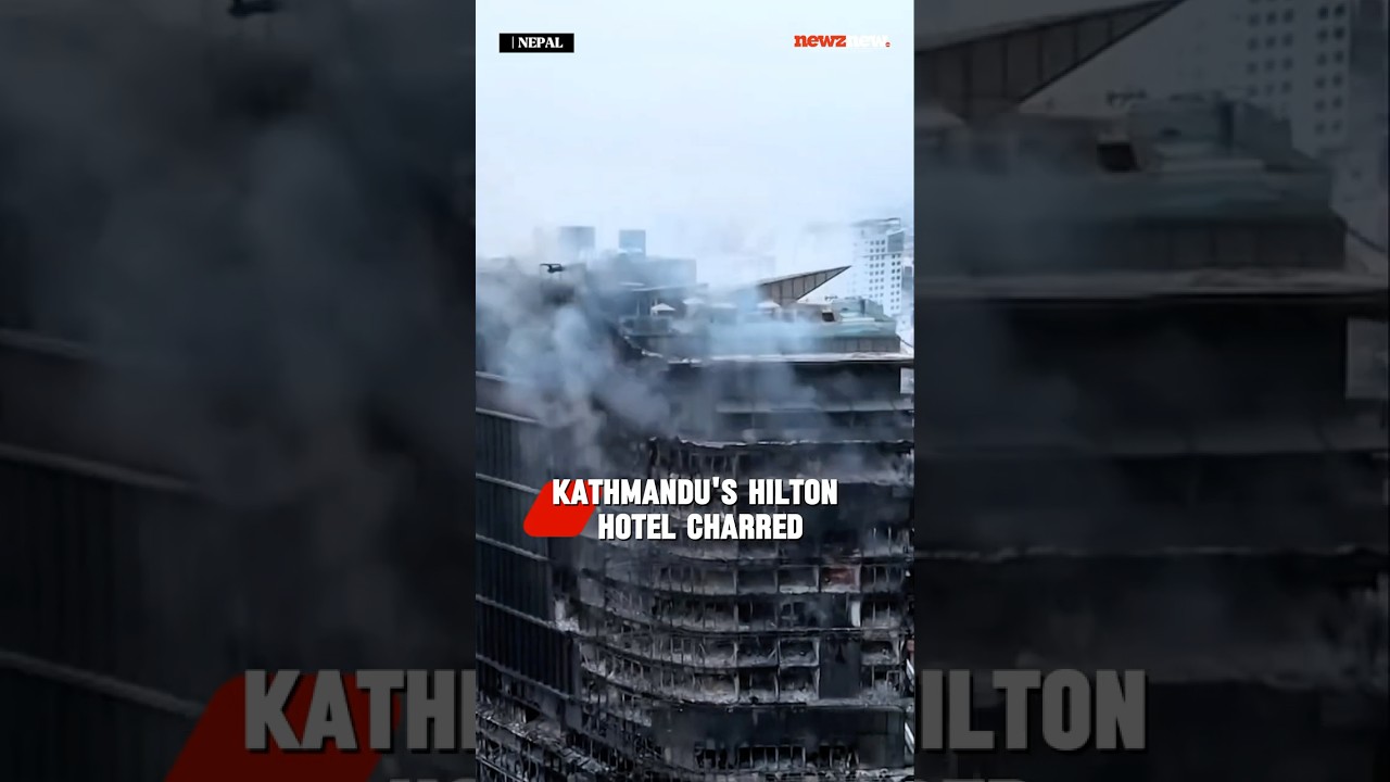 Nepal Protest Turns Violent: Kathmandu&rsquo;s Hilton Hotel Set on Fire 🔥 | Anti-Corrupt Agitation #Nepal
