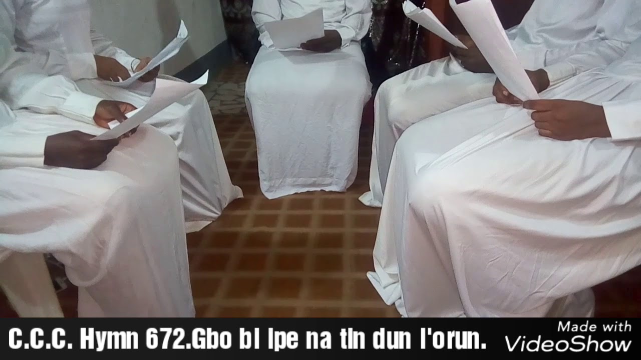 Celestial de quintet. C.C.C. Hymn 672 Gbo bi ipe na ntin dun lo'run