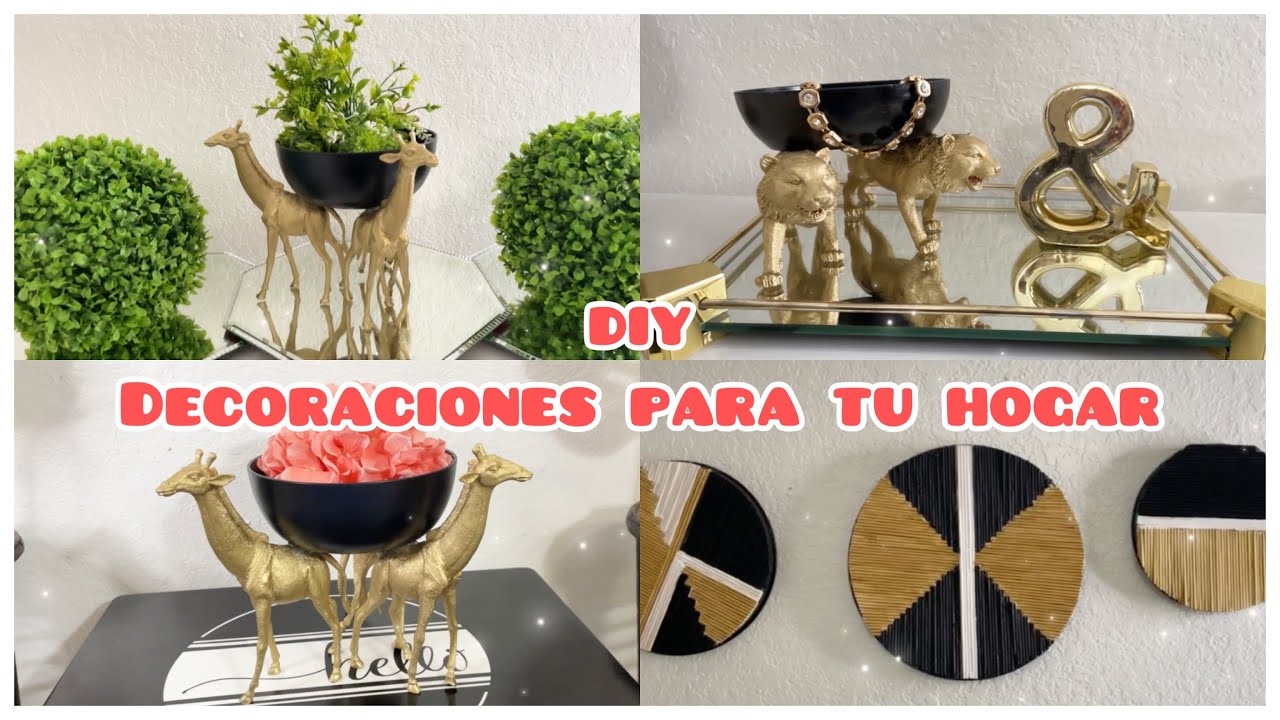 IDEAS FACILES DE DECORACIONES PARA TU CASA // MANUALIDADES ECONOMICAS decoracionesparaelhogar.