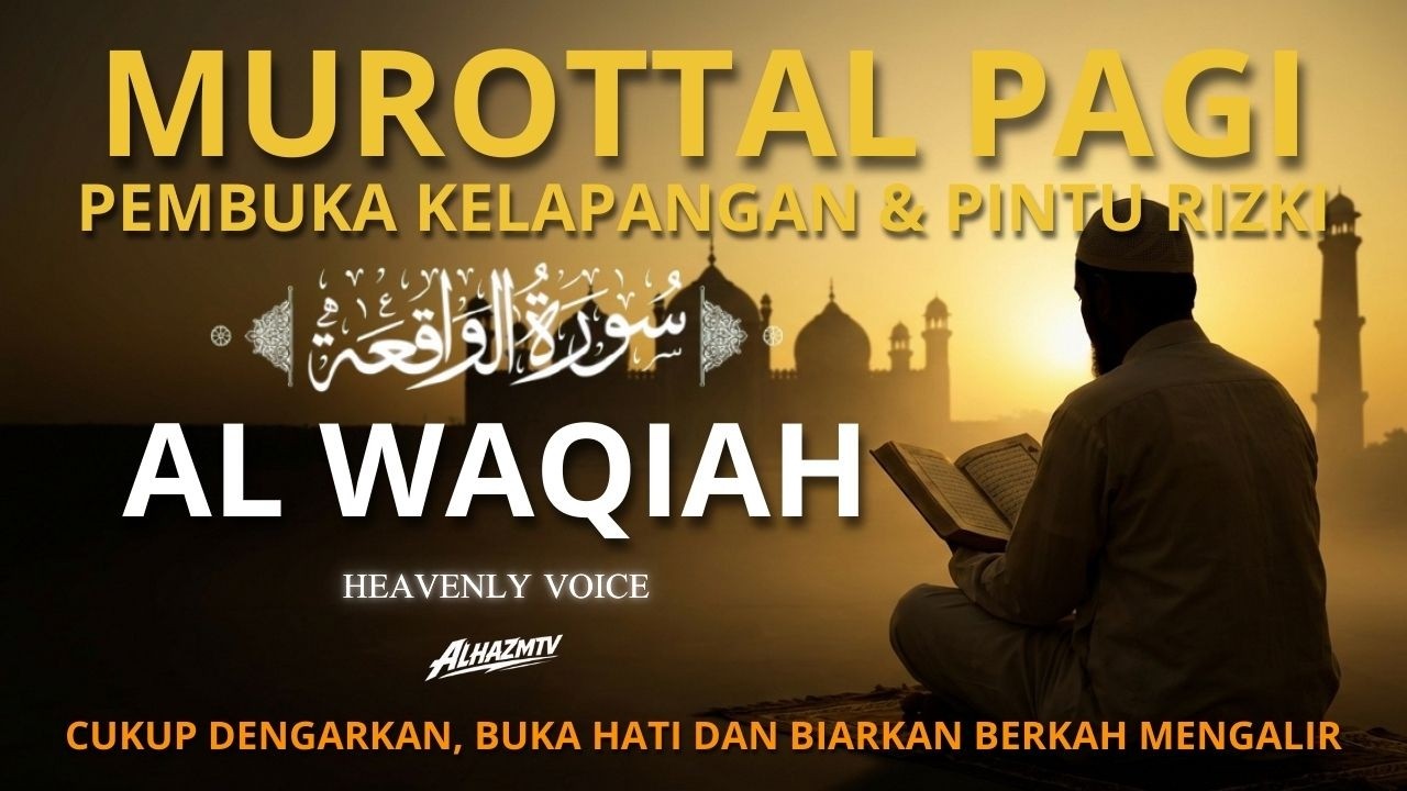 Dzikir Pagi Pembuka Pintu Rizki | Murottal Qs. Al- Waqiah 7x | Heavenly Recitation by Mahmud Huzaifa