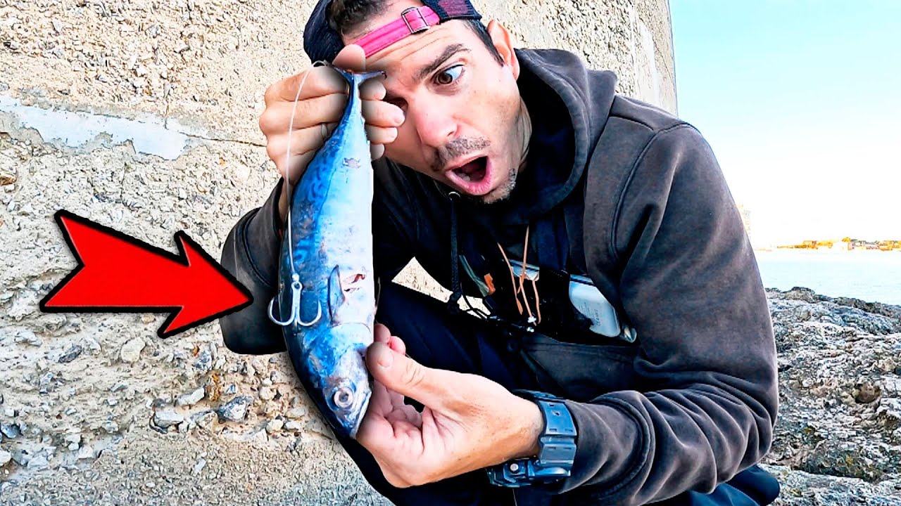 ¡¡BICHOS PODEROSO en la COSTA!! Saco BESTIAS a SURFCASTING HEAVY con BACORETA desde ESPIGON