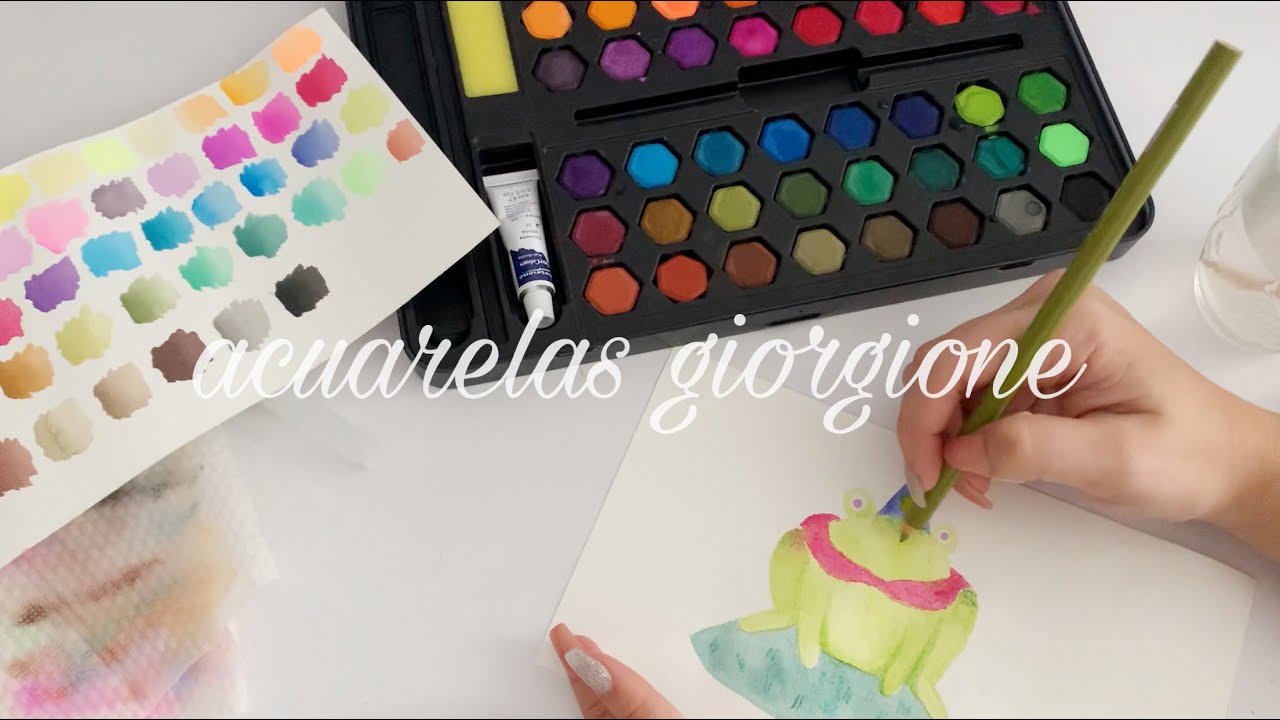 ACUARELAS GIORGIONE | unas acuarelas muy baratas que me sorprendieron ✨