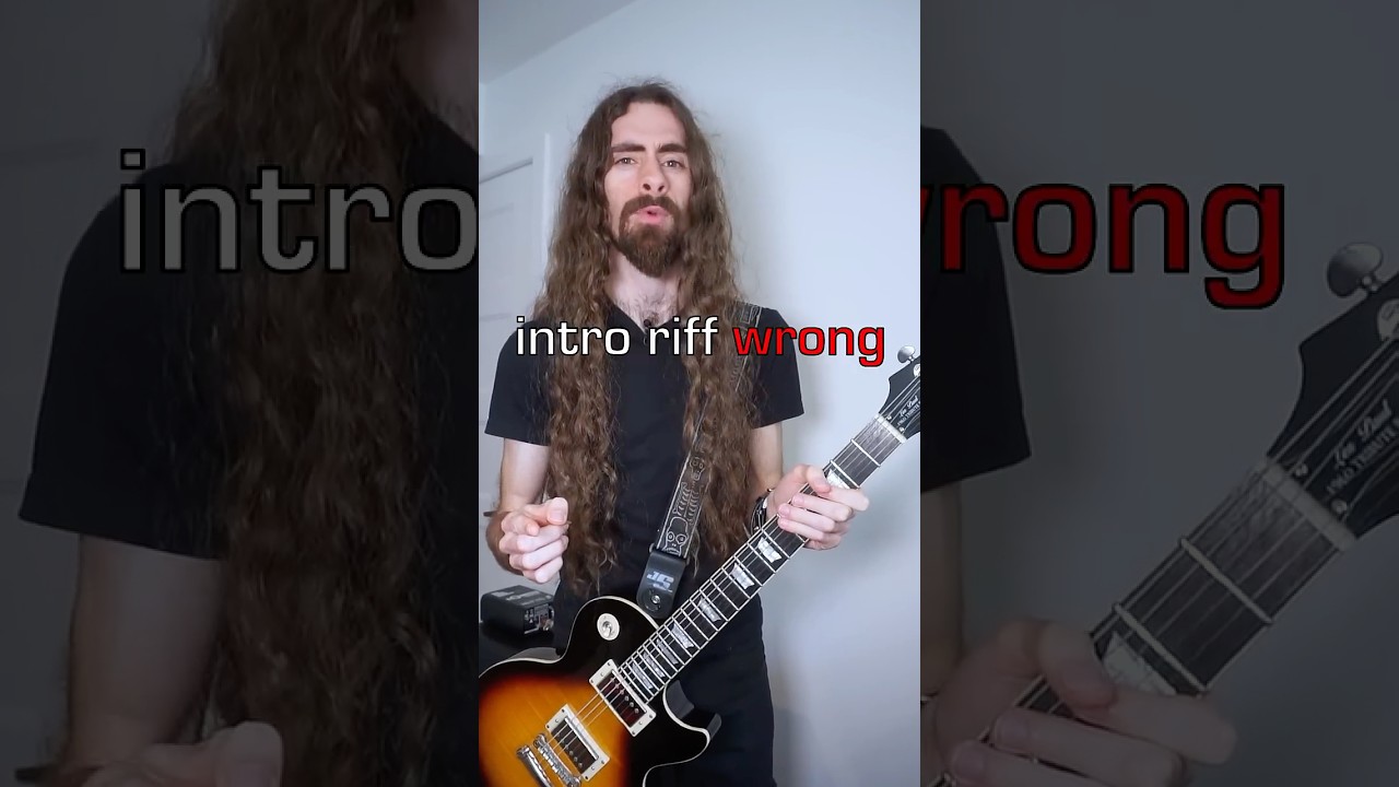 You play ENTER SANDMAN intro riff wrong - Here's why #metallica