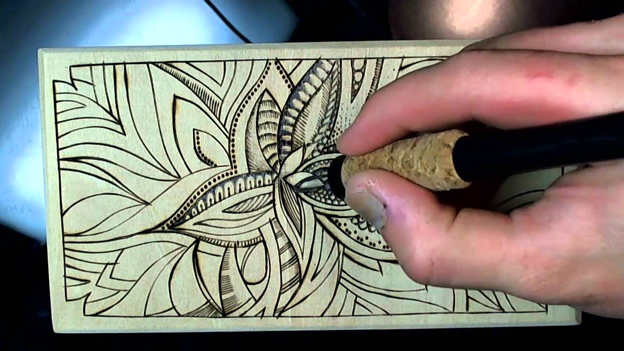Wood burning doodle 3 (40x speed)