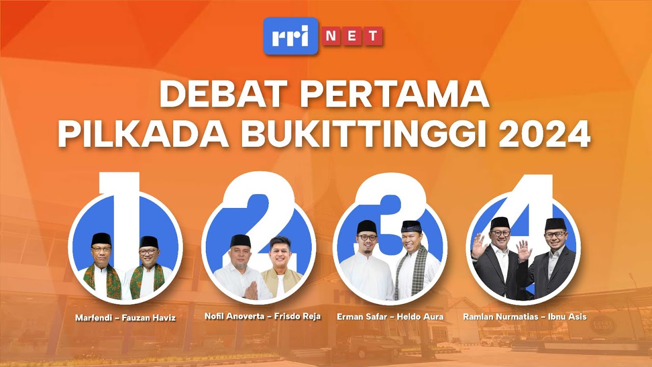 Debat Publik Pertama Pasangan Calon Walikota dan Wakil Walikota Bukittinggi Pemilihan Bukittinggi