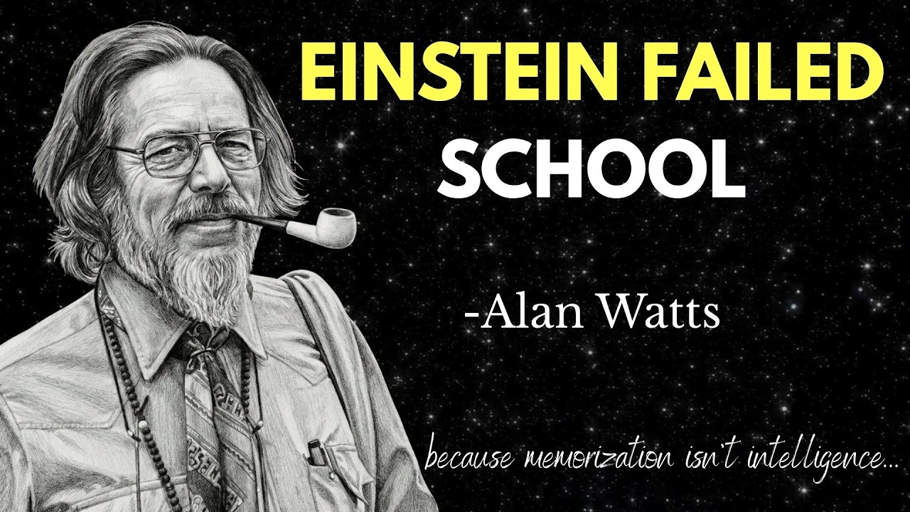 Why The Most CREATIVE People Failed School? Alan Watts' Answer Will LIBERATE Your Mind