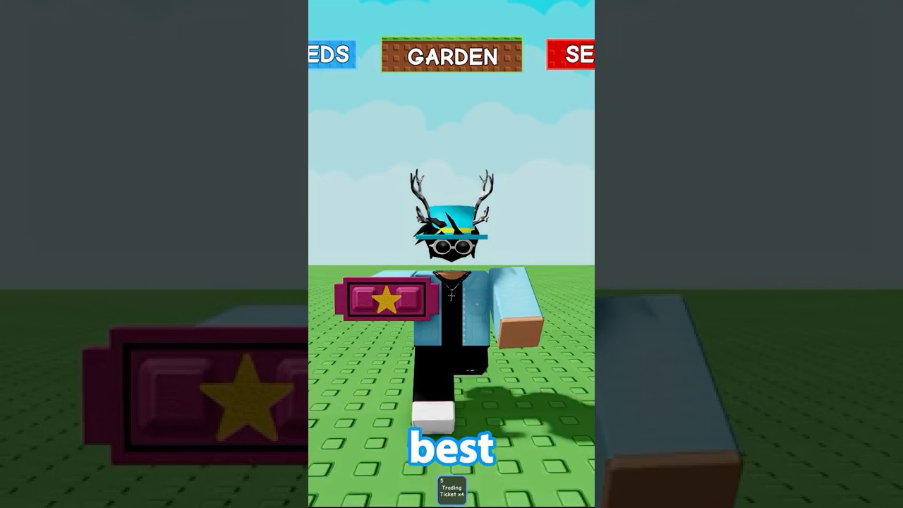 NEW TRADING TICKET Is INSANELY OP in Grow A Garden #growagarden #shorts