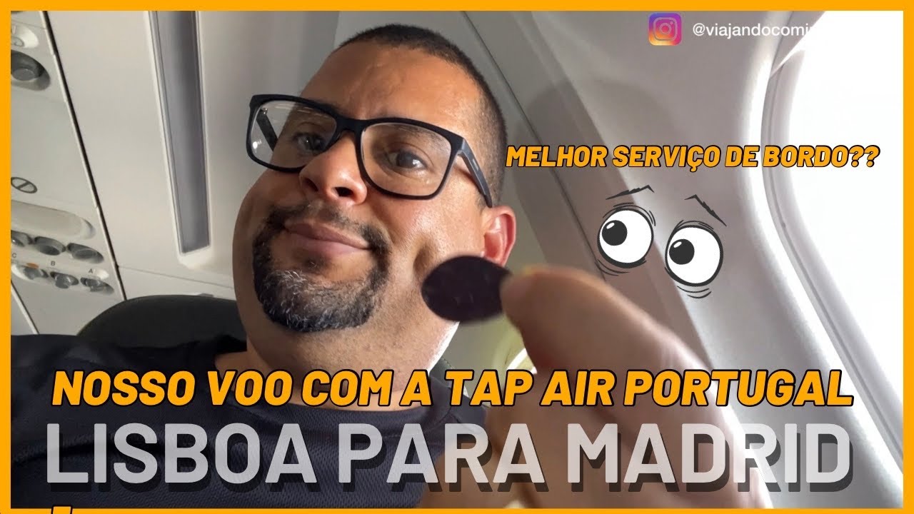 Voamos de Lisboa para Madrid com a TAP… e o serviço de bordo nos surpreendeu! 😅