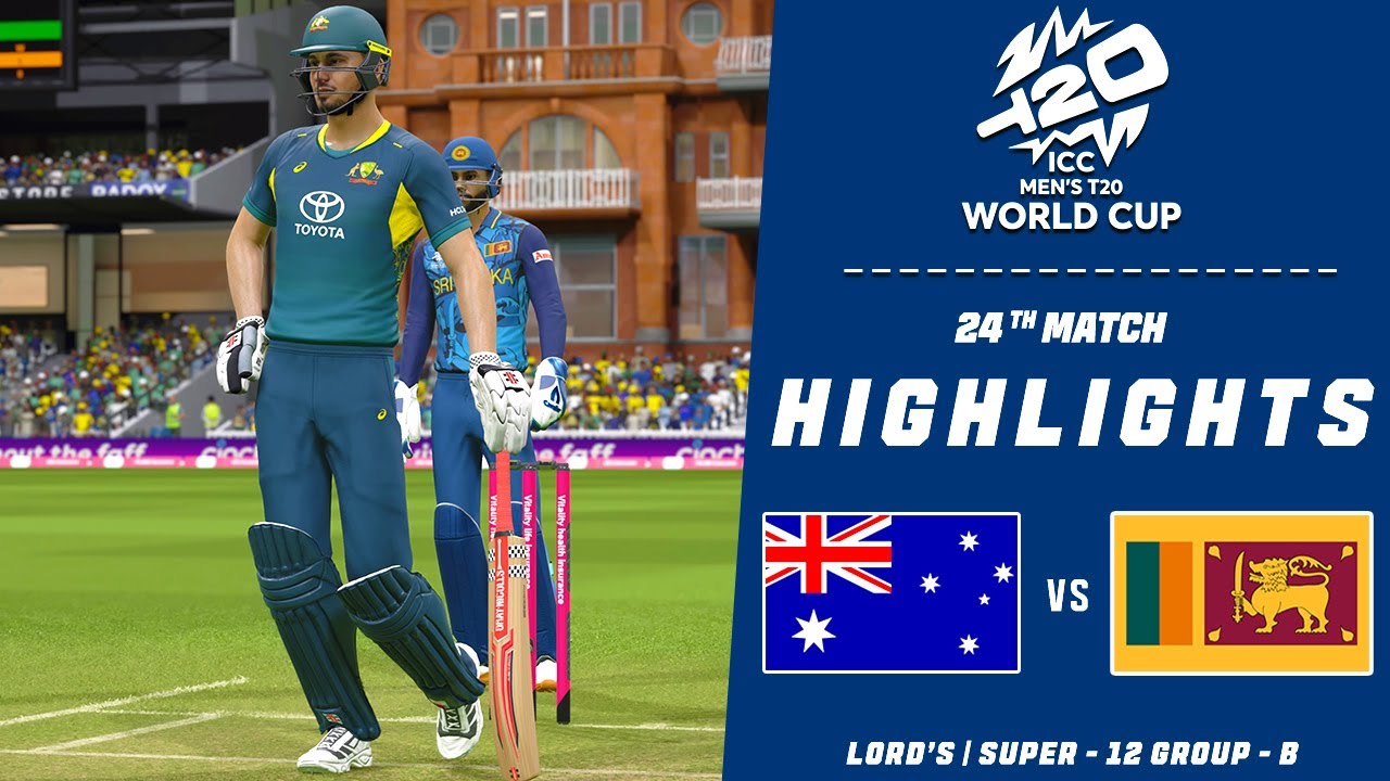 AUSTRALIA vs SRI LANKA - Highlights | ICC T20 CRICKET WORLD CUP 24th Match | CRICKET 24 PS5 Gameplay