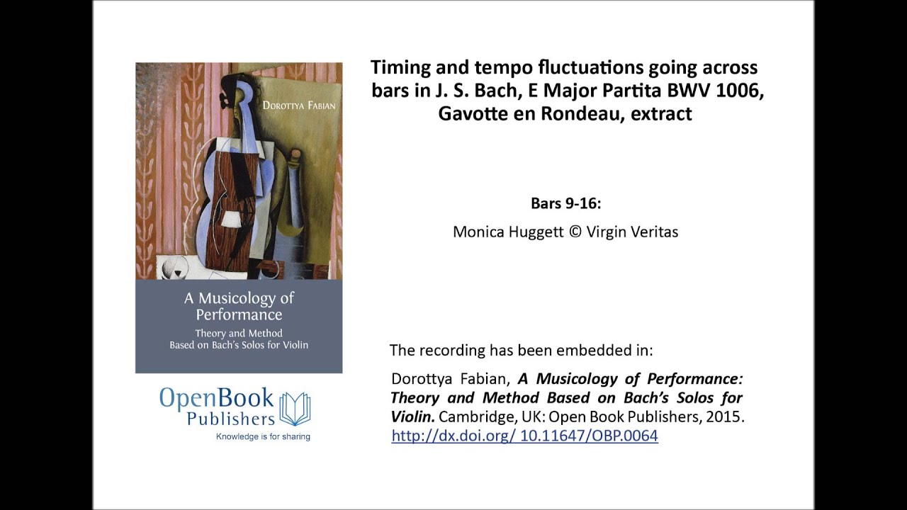 J. S. Bach, E Major Partita BWV 1006, Gavotte en Rondeau, extract