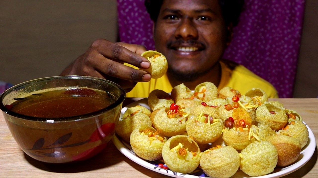 SPICY PANIPURI EATING | FUCHKA | MUKBANG | ASMR