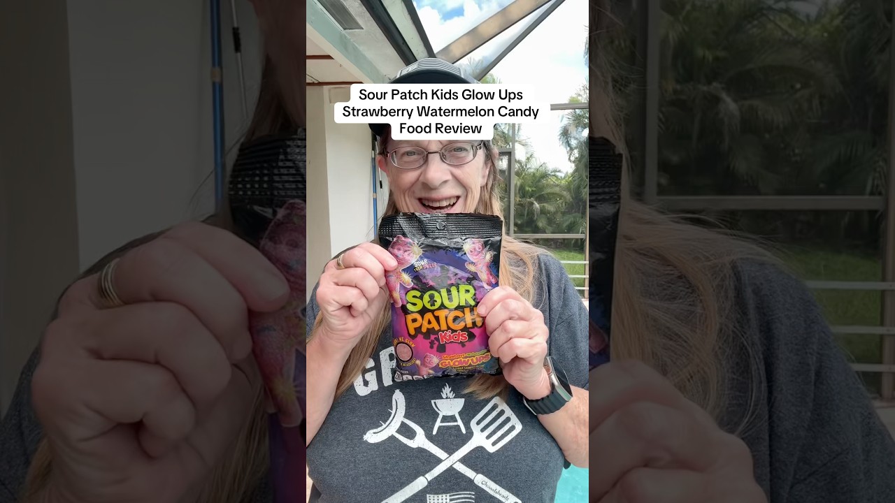 Do they glow? Sour Patch Kids Glow Ups CandyFood Review #foodreview #food #candy
