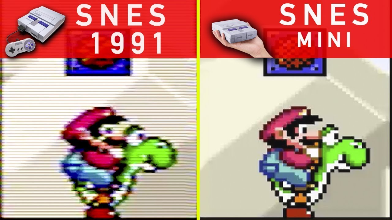 SNES 1991  vs   SNES Mini 🔥 Comparativo Gr&aacute;fico  ||  Jugamer