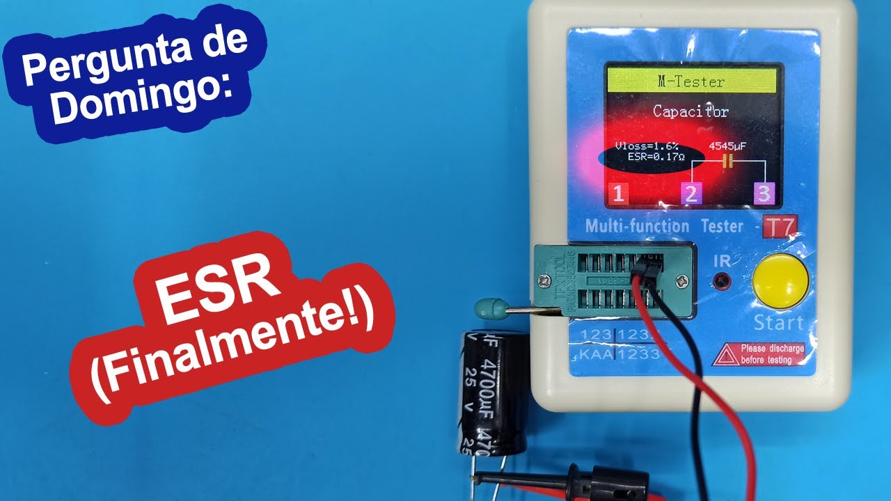 ESR e testadores de capacitor
