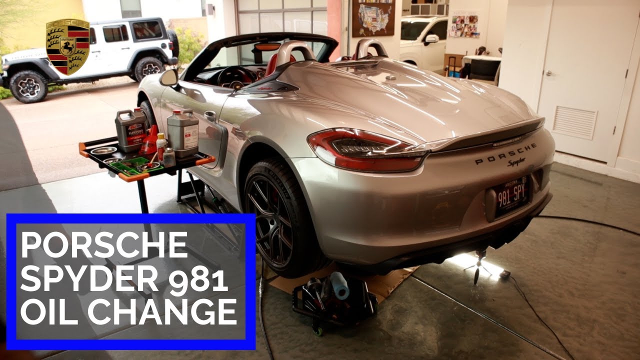 Замена масла Porsche Boxster/Cayman Spyder/GT4 (981)