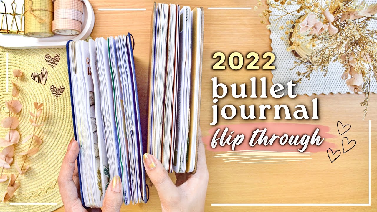 BULLET JOURNAL FLIP THROUGH ✨ Artistic Bullet Journal 2022 :)