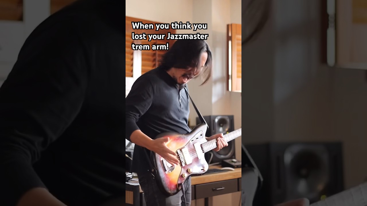 My 1963 Jazzmaster - When you think you lost your Jazzmaster trem arm 🎸🔥🎵 #shorts #jazzmaster