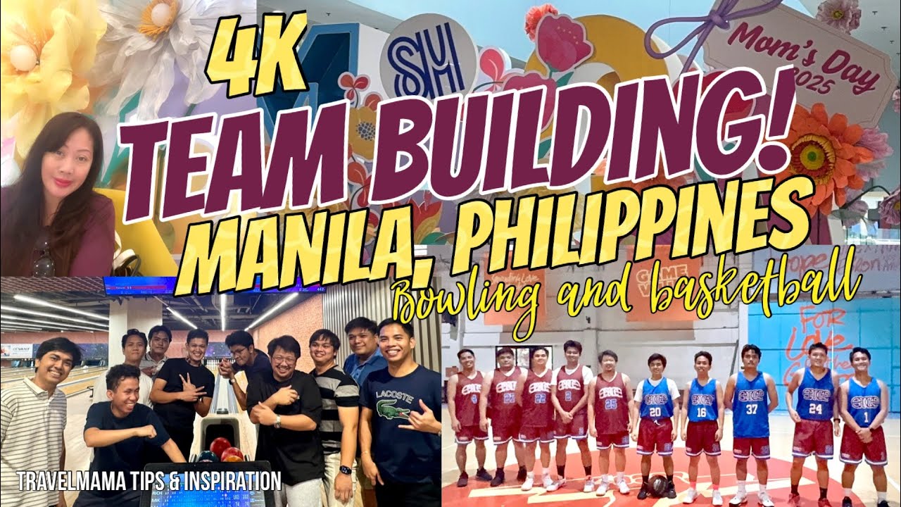 Team Building 4K Manila SM Megamall Edsa | Bowling Gameville Basketball PHILIPPINES #bonding 