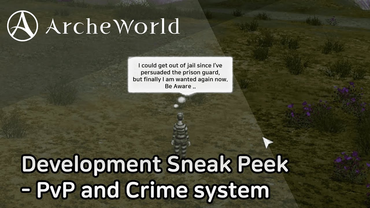 [ArcheWorld] Development Sneak Peek: PvP and crime system