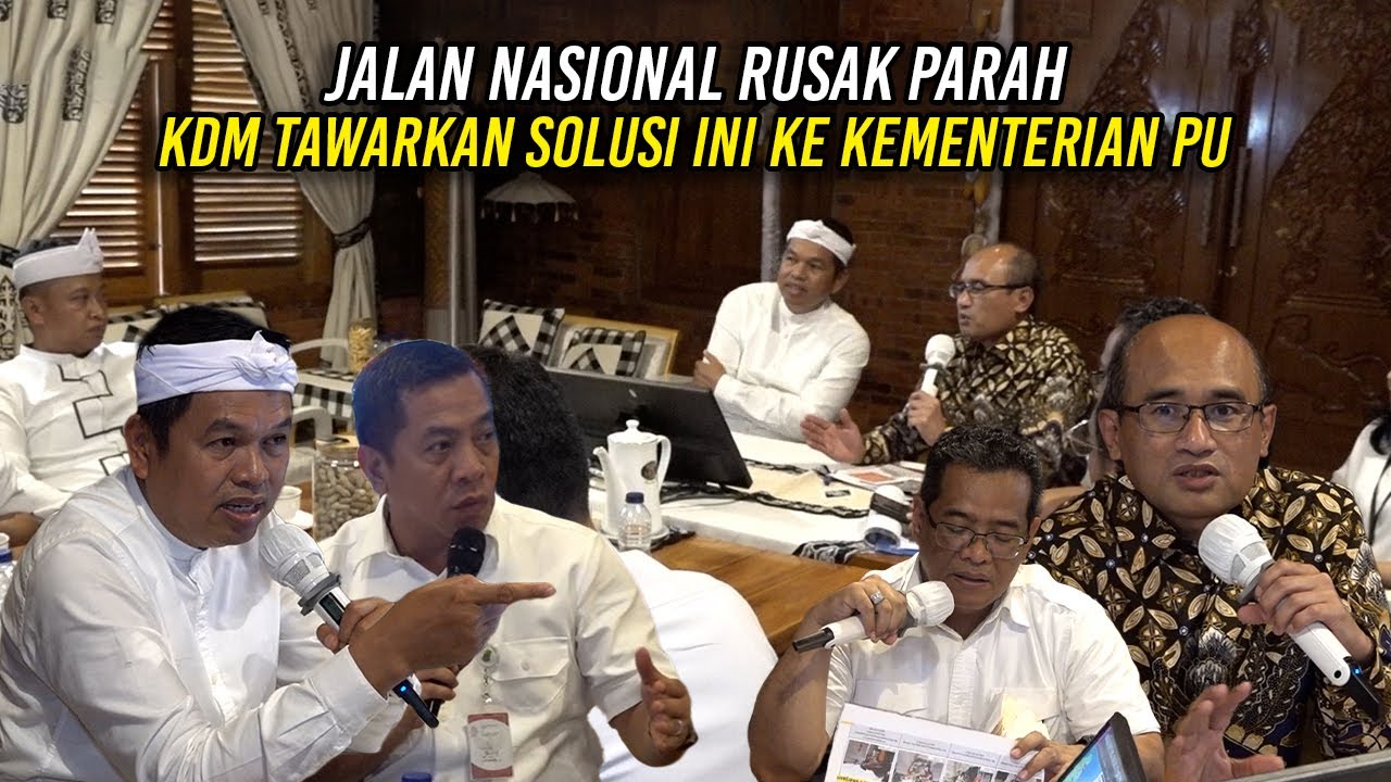 JALAN NASIONAL RUSAK PARAH | KDM TAWARKAN SOLUSI INI KE KEMENTERIAN PU
