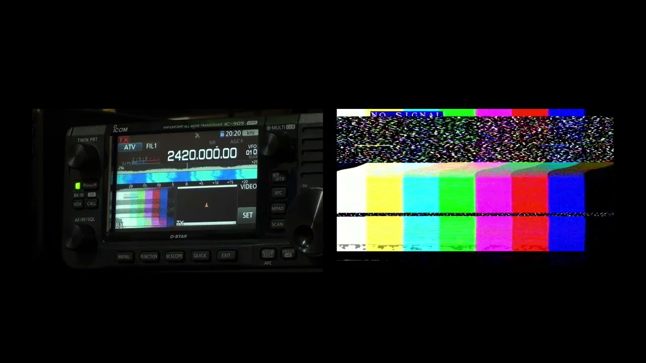 Icom IC-905 ATV-FM testing filter settings 17 May 2024