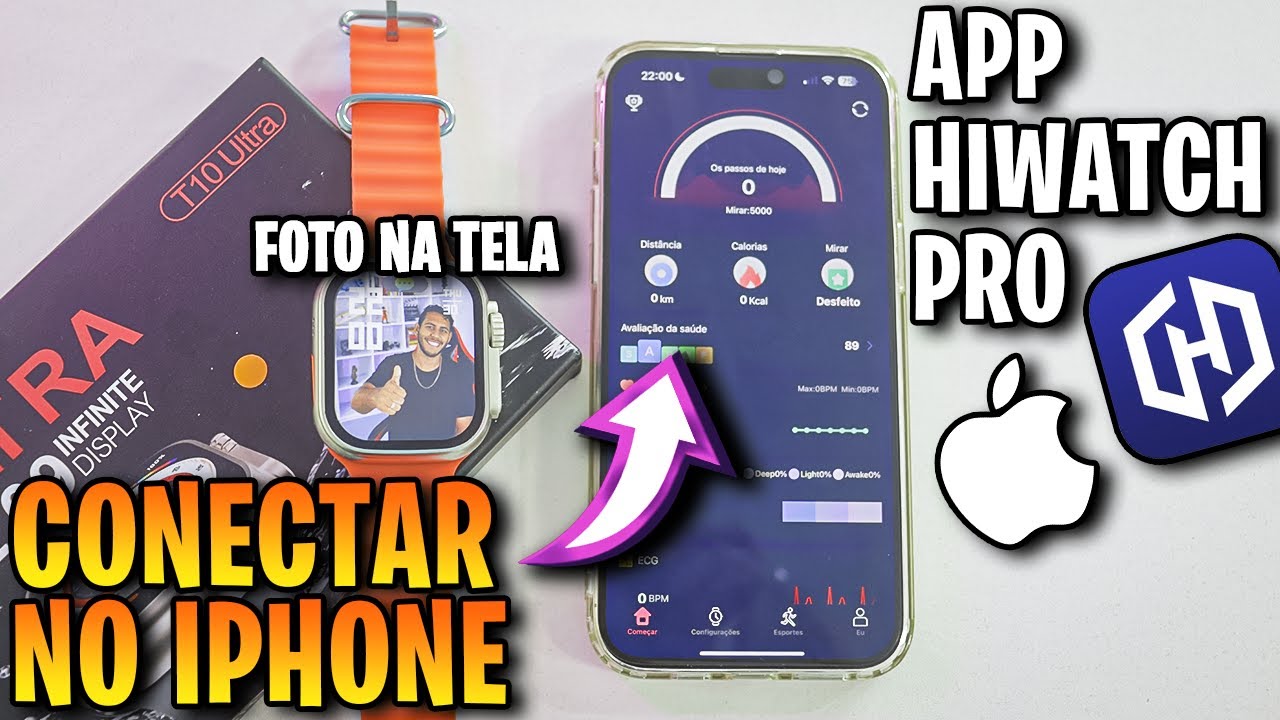 ✅Como Conectar T10 Ultra no IPHONE (App HiWatch Pro)