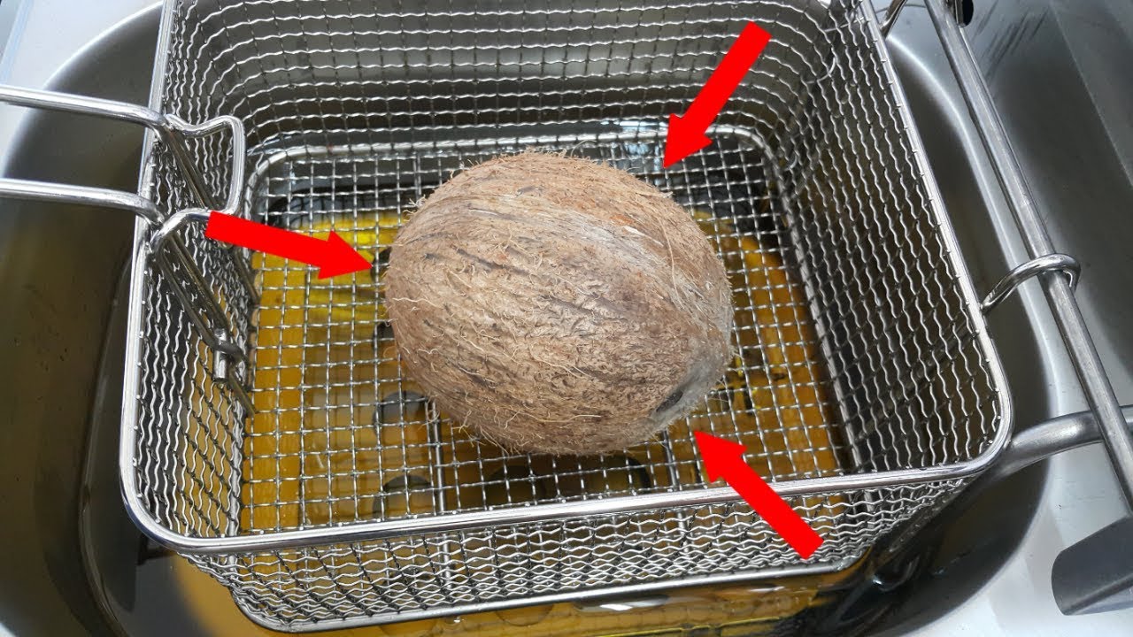 What Going to Happen a Whole Coconut of Hot Oil? || Experiment Shows