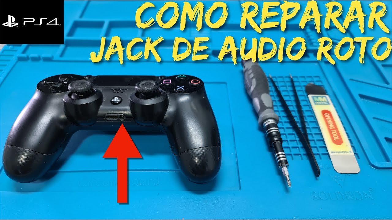 Mando PS4 Roto Jack 3.5 Audio (Atascado no entra) // Solución Paso a Paso