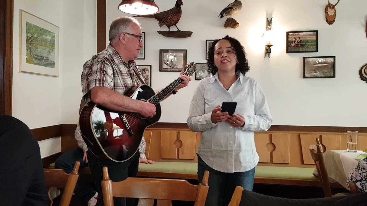 Klaus Hammer und Nina zum 70. Geburtstag von Manfred