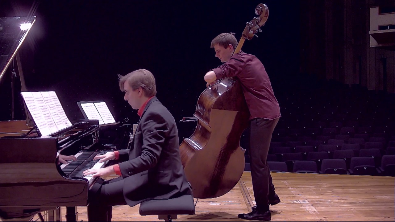 Schumann, Adagio & Allegro, Op.70 played by David and Erik Desimpelaere
