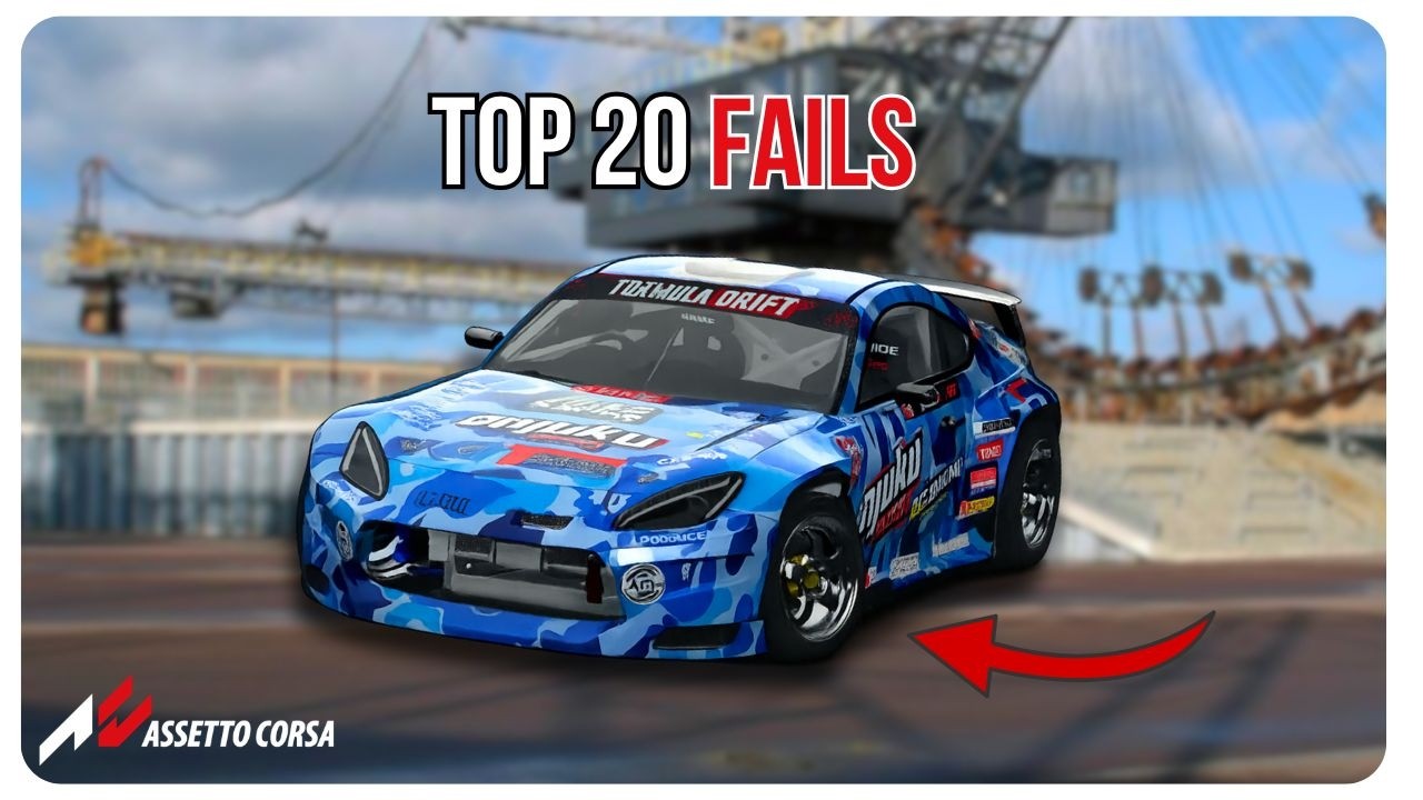 TOP 20 FERROPOLIS FAILS en Assetto Corsa | Los derrapes más locos