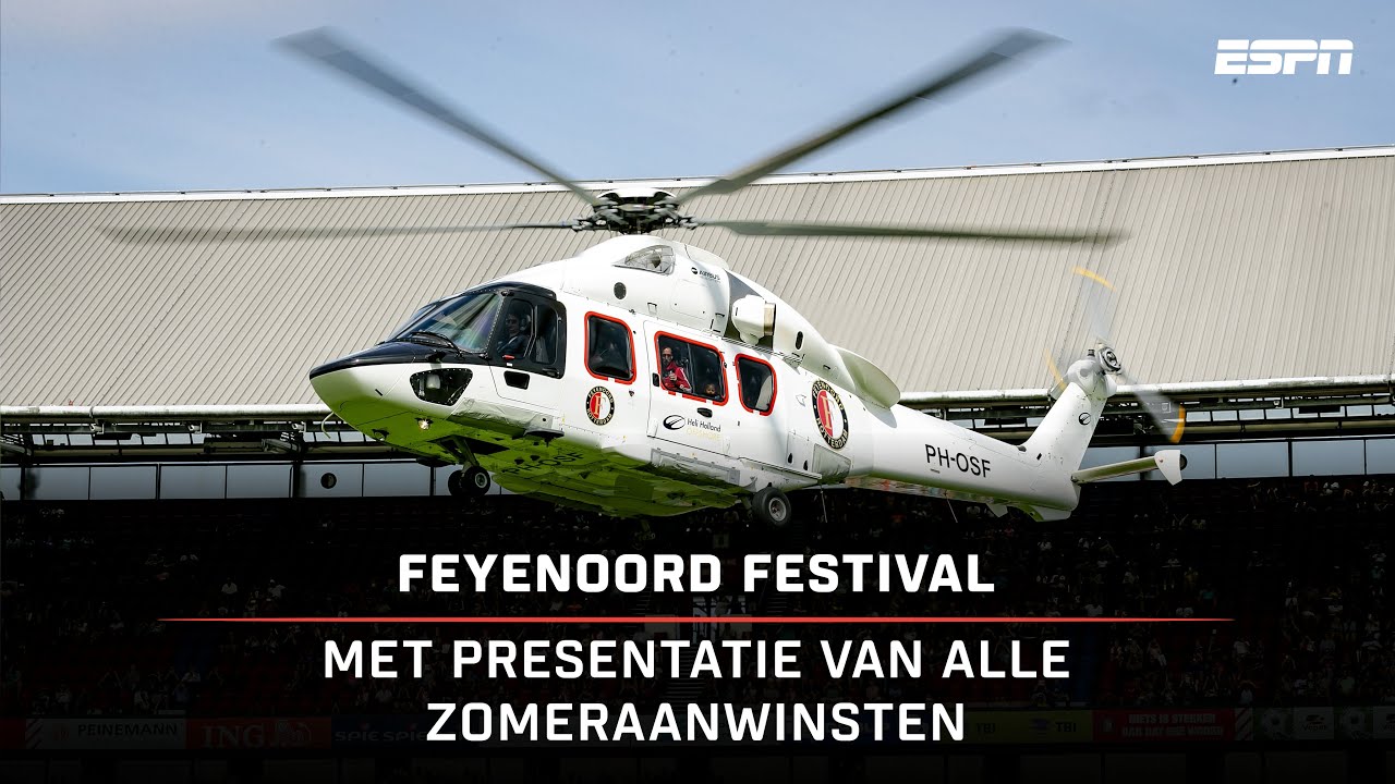 Traditioneel helikopterspektakel in De Kuip! 🚁 🎙 | Feyenoord Festival (LIVE)