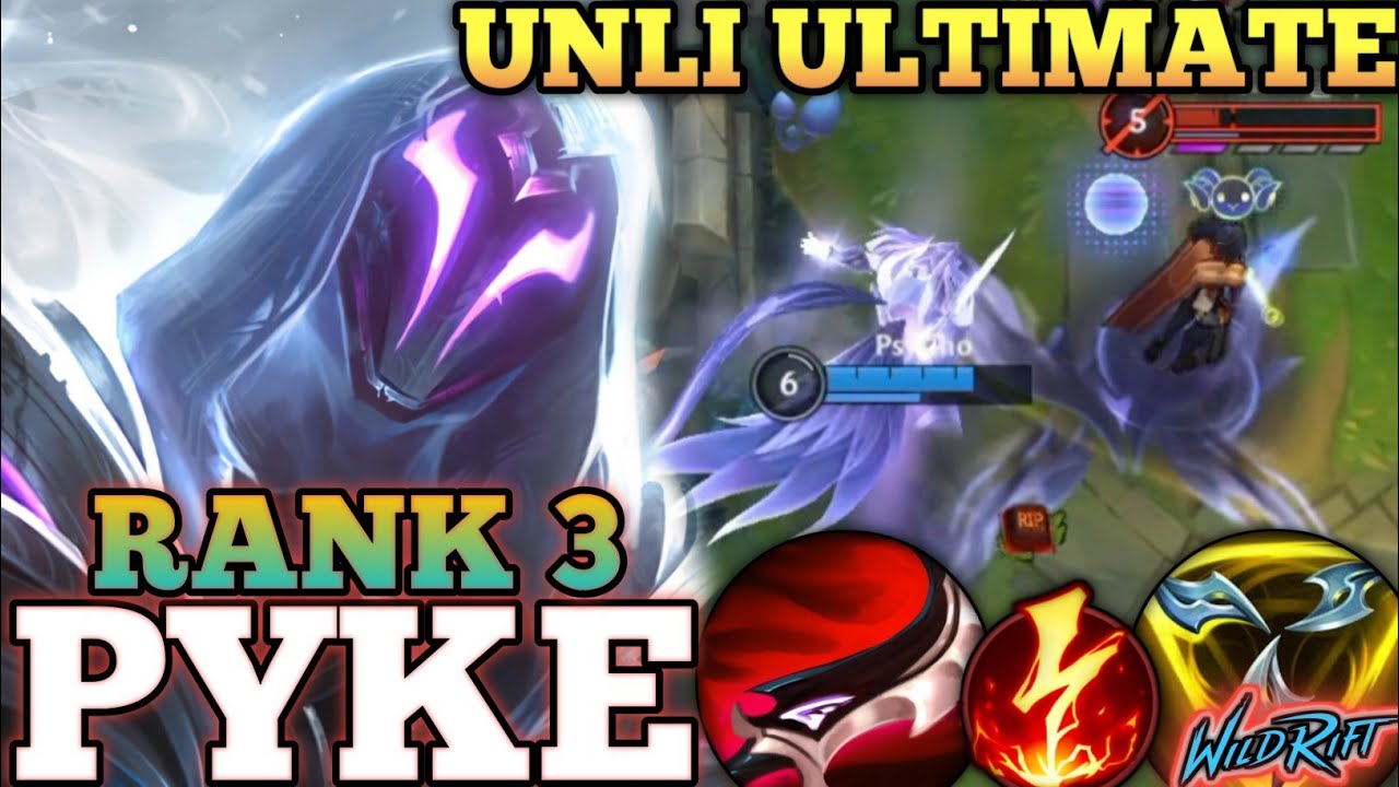 PYKE KILLING MACHINE META BUILD! AGGRESSIVE MID MVP PLAY - TOP 1 GLOBAL PYKE BY Psycho - WILD RIFT