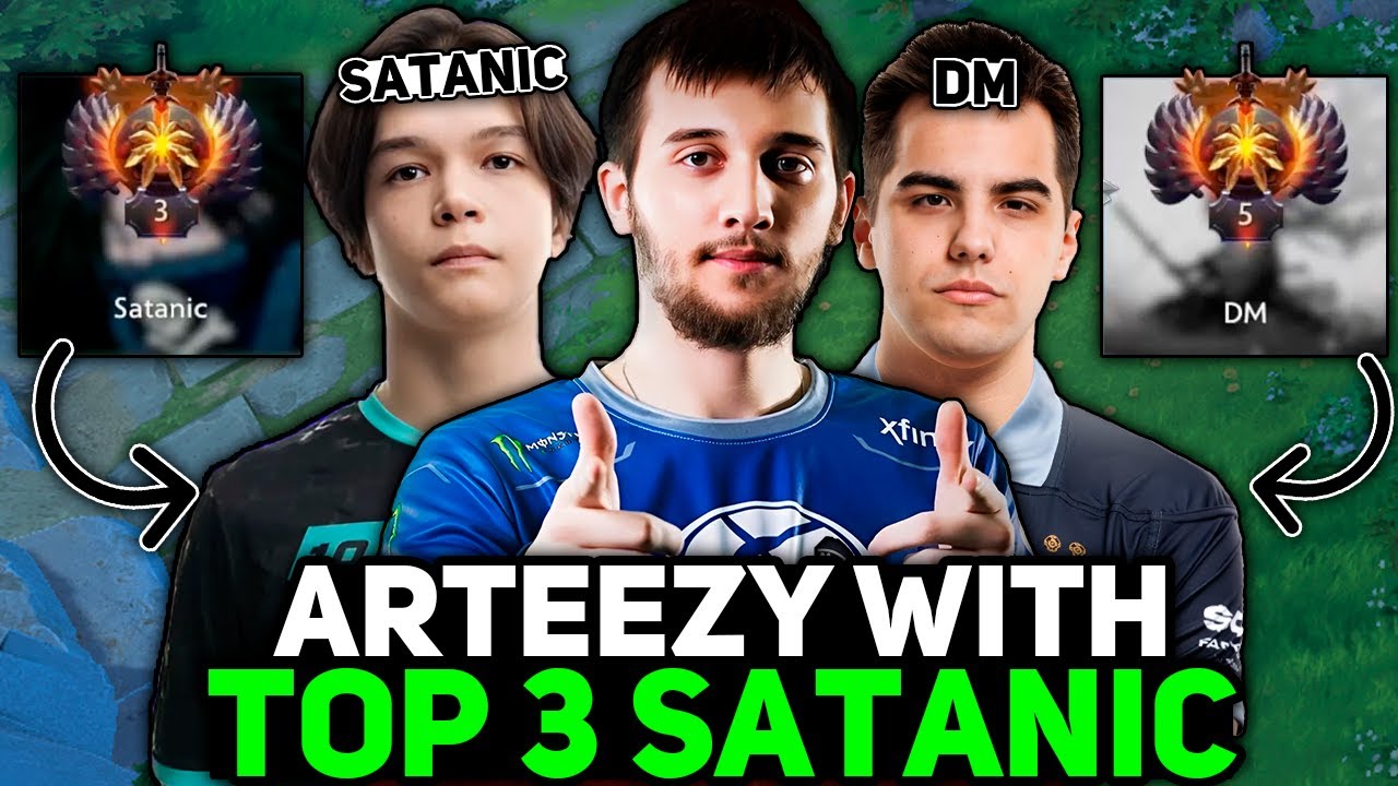 ARTEEZY with TOP 3 RANK SATANIC vs TOP 5 RANK DM! VERY HIGH MMR GAME!