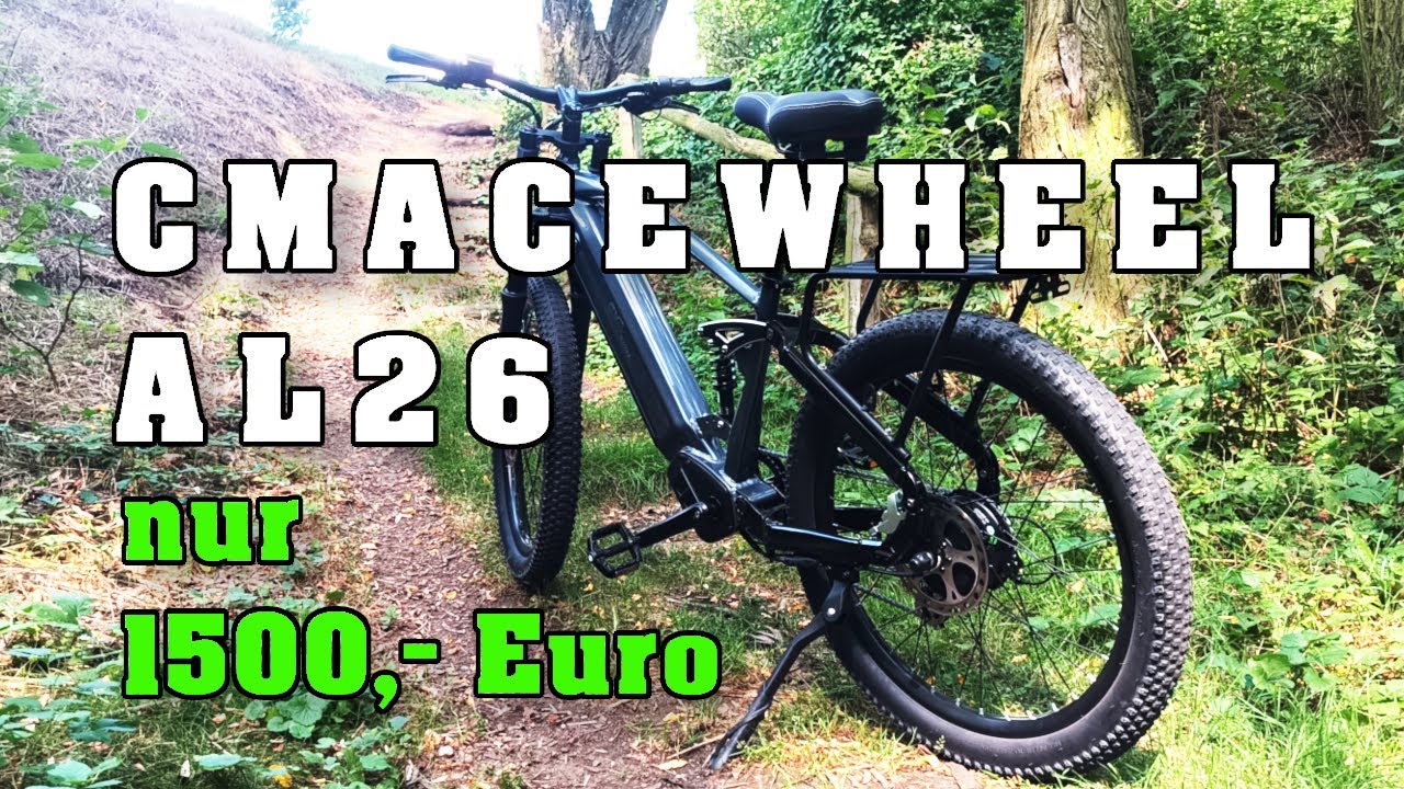CMACEWHEEL AL26, sehr günstiges Fully E-Mountainbike mit Drehmomentsensor