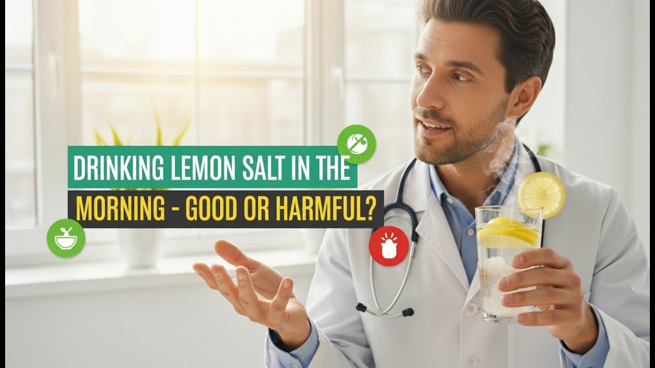Morning Lemon Water with Salt: Benefits, Risks & the Right Way to Drink It