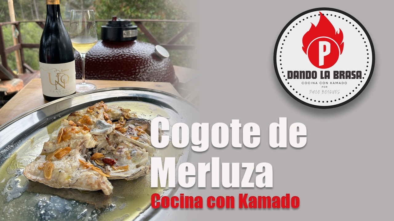 Cogote de merluza a la Donostiarra en Kamado