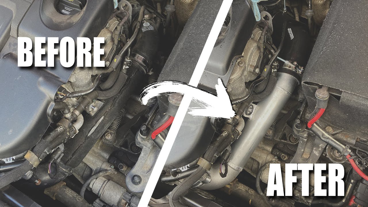 Установка Darkside Charge Pipe и удаление глушителя Turbo | Сборка Audi A3 8V 2.0 TDI | Эпизод 2
