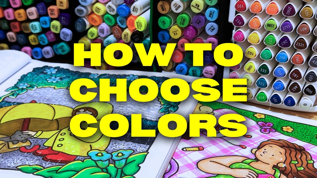 Beginners 6 WAYS How To Choose Colors For Coloring Pages | Girl Moments By Coco Wyo  Flip Through