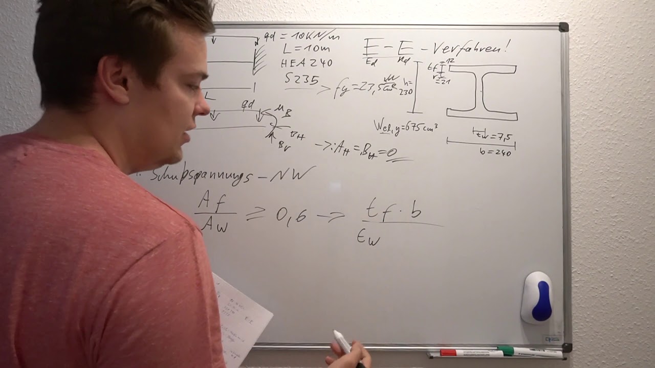 Elastisch-Elastisch-Verfahren | Querschnittsklassifizierung - Aufgabe 1 - Stahlbau