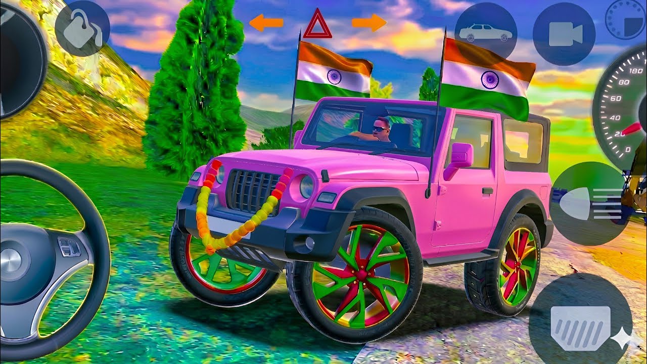 Dollar (Song) Shidu Mosewala Modified Mahindra White Thar Indian Cars Simulator 3D Gameplay Part-99
