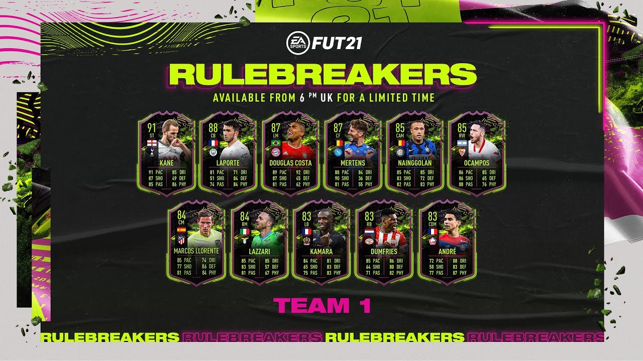FIFA 21 | NEW RULEBREAKERS TEAM 1 & INAKI WILLIAMS SBC !!