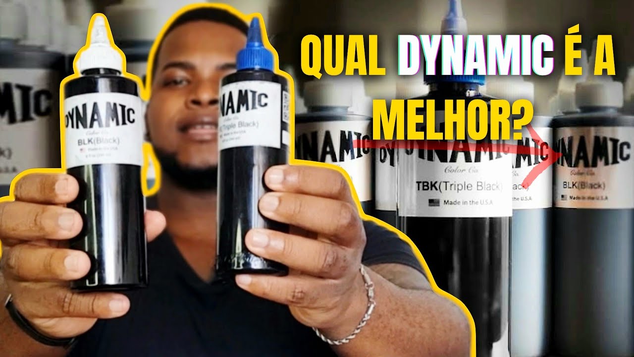 QUAL DYNAMIC É A MELHOR, A BLACK OU A TRIPLE BLACK? - Tintas de tatuagem - Balbino Fonseca