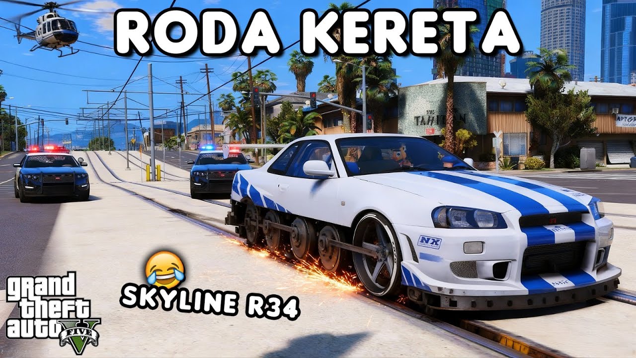RODA KERETA MOBIL SKYLINE - GTA 5 ROLEPLAY